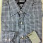 TOM FORD SHIRT $595 BLACK/WHITE MICRO-CHECK OXFORD DRESS SHIRT 17/35 43 NEW