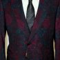 GUCCI JACKET $3390 EGGPLANT 100%WOOL FLORAL PRINT 2BTN COUTURE BLAZER 42 54e NEW