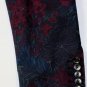 GUCCI JACKET $3390 EGGPLANT 100%WOOL FLORAL PRINT 2BTN COUTURE BLAZER 42 54e NEW