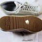 SANTONI SHOES $395 WHITE CALFSKIN LOGO EMBOSSED LOW PROFILE TRAINER 12 45e NEW
