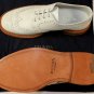 PRADA SHOES $850 IVORY CALF TOE ORNAMENT WINGTIP TRIPLE SOLE BROGUE 10 43e NEW