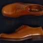 PRADA SHOES $690 COGNAC BROWN OXFORD DRESS SHOES 12 45e NEW
