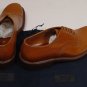 PRADA SHOES $690 COGNAC BROWN OXFORD DRESS SHOES 12 45e NEW