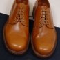 PRADA SHOES $690 COGNAC BROWN OXFORD DRESS SHOES 12 45e NEW