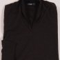 COSTUME NATIONAL SWEATER $650 BROWN 100%WOOL SHAWL COLLAR LOGO JUMPER L 52e NEW