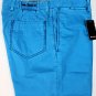 KITON PANTS $795 AQUA BLUE LOGO EMBROIDERED HANDMADE CONTRAST CHINO 35 50e NEW