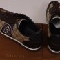 GUCCI SHOES $545 BROWN LOGO GUCCISSIMA TWO TONE PEBBLE SOLE TRAINERS 11 44e  NEW