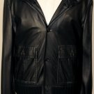 GUCCI JACKET $3580 BLACK PERFORATED LEATHER 7-BTN BOMBER JACKET 44 56e NEW