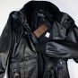GUCCI JACKET $3580 BLACK PERFORATED LEATHER 7-BTN BOMBER JACKET 44 56e NEW