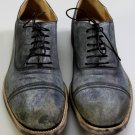 MAISON MARTIN MARGIELA SHOES $765 GRAY WASHED LEATHER DISTRESS OXFORD 13 46e NEW