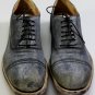 MAISON MARTIN MARGIELA SHOES $765 GRAY WASHED LEATHER DISTRESS OXFORD 13 46e NEW