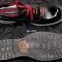 DOLCE & GABBANA SHOES $965 BLACK BRUSHED CALF RED LACED CAPTOE OXFORD 12 45e NEW