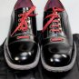 DOLCE & GABBANA SHOES $965 BLACK BRUSHED CALF RED LACED CAPTOE OXFORD 12 45e NEW