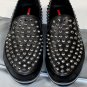 PRADA SPORT SHOES $1150 BLACK NAPPA PALLADIUM SPIKE STUD VAMP LOAFERS 10 43 NEW