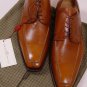 LUCIANO BARBERA SHOES $1450 BROWN SPLIT TOE HANDMADE OXFORDS 6.5 38.5e NEW