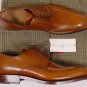 LUCIANO BARBERA SHOES $1450 BROWN SPLIT TOE HANDMADE OXFORDS 6.5 38.5e NEW