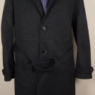 BRIONI JACKET $3295 CHARCOAL GRAY 5-BTN WOOL/CASHMERE HANDMADE TOPCOAT L 52e NEW