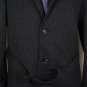 BRIONI JACKET $3295 CHARCOAL GRAY 5-BTN WOOL/CASHMERE HANDMADE TOPCOAT L 52e NEW