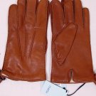 MALO GLOVES $385 TOBACCO BROWN NAPPA LEATHER w/CASHMERE LINING GLOVES Lg 9 NEW