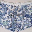 ETRO SWIM TRUNKS $350 LIGHT BLUE LOGO PAISLEY BEACHWEAR SWIM SHORTS MED 50e NEW