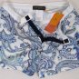 ETRO SWIM TRUNKS $350 LIGHT BLUE LOGO PAISLEY BEACHWEAR SWIM SHORTS MED 50e NEW