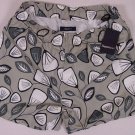 ZEGNA SPORT SWIMSUIT $195 GRAY/WHITE LEAF PRINT BEACHWEAR SWIM TRUNKS XL 54e NEW