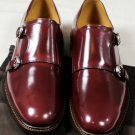 GUCCI SHOES $750 BRANDY DOUBLE LOGO CHARM BUCKLED MONKSTRAP 9.5 42.5e NEW