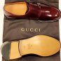 GUCCI SHOES $750 BRANDY DOUBLE LOGO CHARM BUCKLED MONKSTRAP 9.5 42.5e NEW