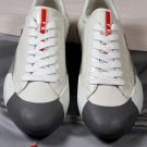 PRADA SPORT SHOES $575 WHITE LOGO EMBOSSED CAMO WRAPPED SOLE TRAINERS 9 42e NEW