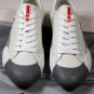 PRADA SPORT SHOES $575 WHITE LOGO EMBOSSED CAMO WRAPPED SOLE TRAINERS 9 42e NEW