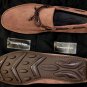 ZEGNA SHOES $545 CLAY SUEDE LEATHER LOGO ROPE TIED VAMP DRIVER 8.5EEE 41.5e NEW