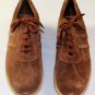 MALO SHOES $485 RUST BROWN SUEDE LOGO SIDE STRIPE COMFORT TRAINERS 11D 44e NEW
