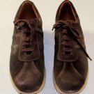 MALO SHOES $485 DARK BROWN SUEDE LOGO SIDE STRIPE COMFORT TRAINERS 10D 43e  NEW