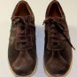 MALO SHOES $485 DARK BROWN SUEDE LOGO SIDE STRIPE COMFORT TRAINERS 10D 43e  NEW