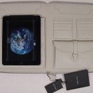 GIORGIO ARMANI TABLET CASE $1080 IVORY LOGO iPAD LEATHER PORTFOLIO SAFE CASE NEW