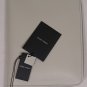 GIORGIO ARMANI TABLET CASE $1080 IVORY LOGO iPAD LEATHER PORTFOLIO SAFE CASE NEW