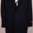 ISAIA COAT $3495 NAVY WOOL/ANGORA 3-BTN AQUAWOOL HANDMADE WINTER COAT 46 56e NEW