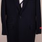 ISAIA COAT $3495 NAVY WOOL/ANGORA 3-BTN AQUAWOOL HANDMADE WINTER COAT 46 56e NEW