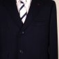 ISAIA COAT $3495 NAVY WOOL/ANGORA 3-BTN AQUAWOOL HANDMADE WINTER COAT 46 56e NEW
