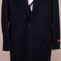 ISAIA COAT $3495 NAVY WOOL/ANGORA 3-BTN AQUAWOOL HANDMADE WINTER COAT 46 56e NEW