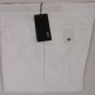 VERSACE PANTS $585 WHITE LEATHER GREEK KEY WAIST COUTURE LOGO SLACKS 40 56e NEW