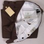 BORRELLI PANTS $595 TAUPE BROWN BRUSHED COTTON HANDMADE DRESS SLACKS 38 54e NEW