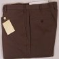 BORRELLI PANTS $595 TAUPE BROWN BRUSHED COTTON HANDMADE DRESS SLACKS 38 54e NEW