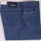 BRIONI JEANS $525 DARK BLUE WASH LOGO 5-POCKET RELAXED FIT DENIM 40 56e NEW