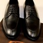 TOD'S SHOES $645 BLACK SPLIT TOE TONAL STITCH LACE UP DERBYS 10 43e NEW