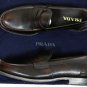 PRADA SHOES $840 DK BROWN SPAZZOLATO ROYA SPLIT TOE PENNY LOAFER 11.5 44.5e NEW