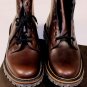 CHURCH'S SHOES $685 DARK BROWN BENCH MADE CAMMO LUG SOLE BOOTS 8.5 41.5e NEW