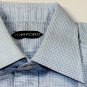 TOM FORD SHIRT $640 SMOKE BLUE CHECK OXFORD DRESS SHIRT 15.5/34 39 NEW