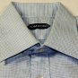 TOM FORD SHIRT $640 SMOKE BLUE CHECK OXFORD DRESS SHIRT 15.5/34 39 NEW