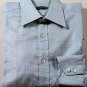 TOM FORD SHIRT $640 SMOKE BLUE CHECK OXFORD DRESS SHIRT 15.5/34 39 NEW